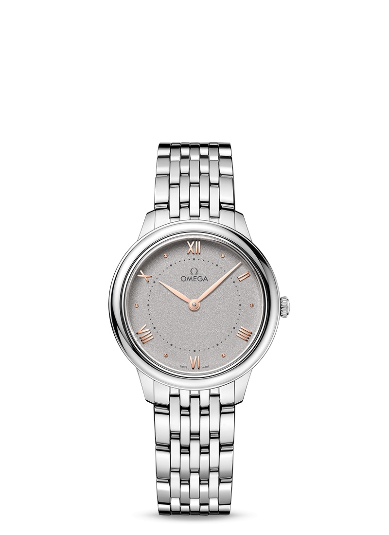 Omega 434.10.30.60.06.001 : De Ville Quartz 30 Stainless Steel / Grey / Bracelet