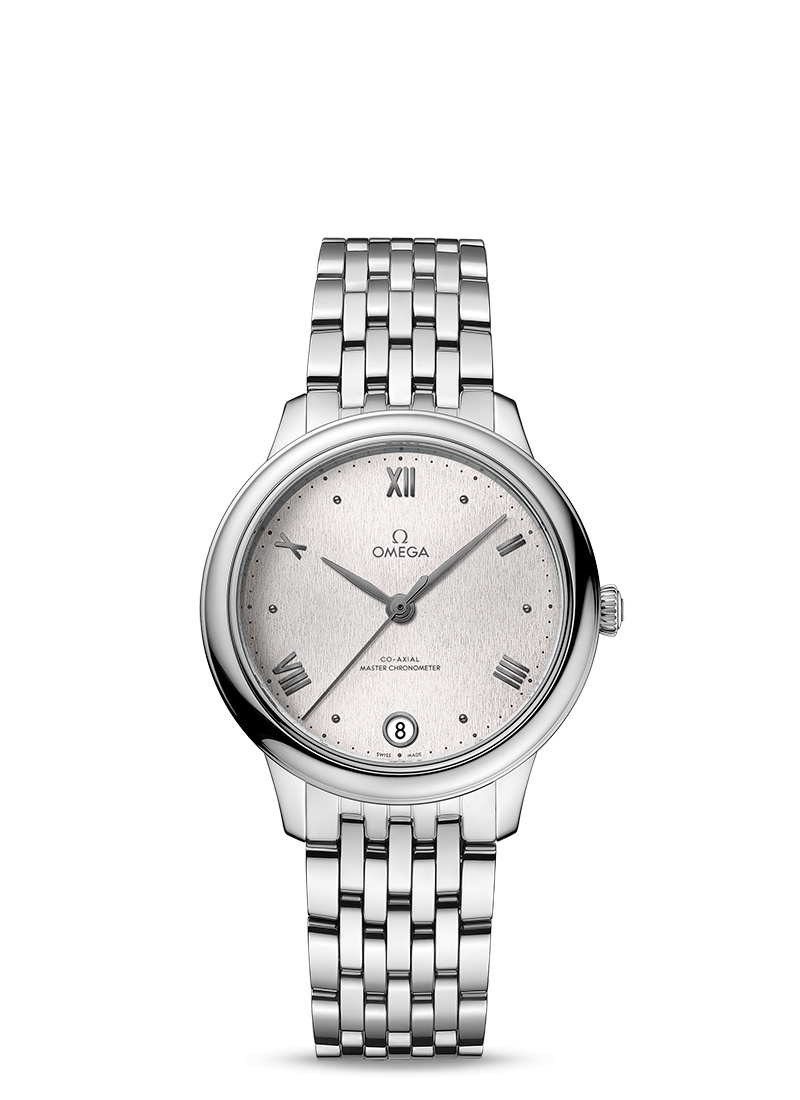 Omega 434.10.34.20.02.001 : De Ville Master Chronometer 34 Stainless Steel / Silver / Bracelet