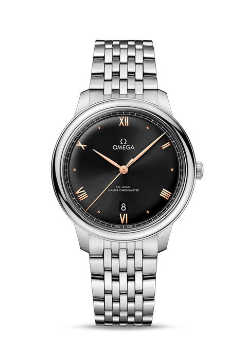 Omega 434.10.40.20.01.001 : De Ville Master Chronometer Stainless Steel / Black / Bracelet