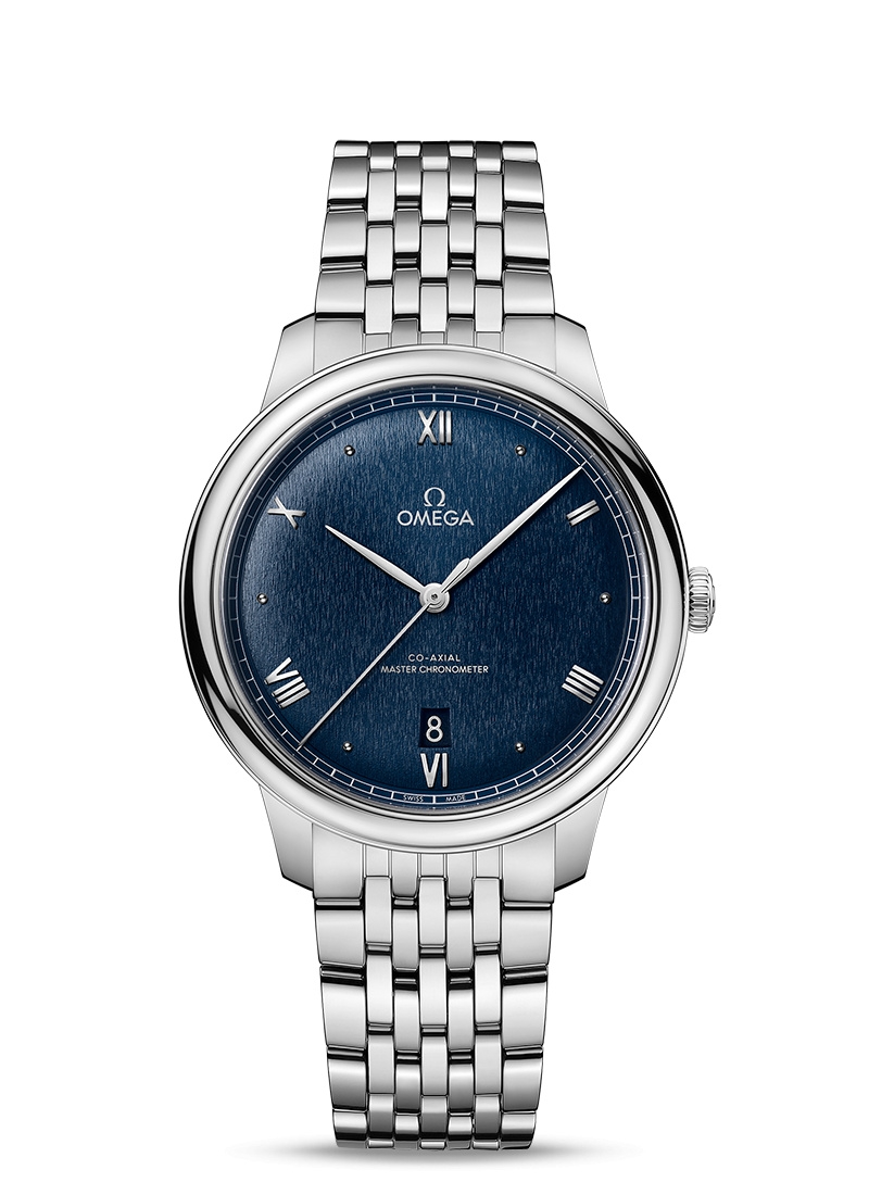 Omega 434.10.40.20.03.001 : De Ville Master Chronometer Stainless Steel / Blue / Bracelet