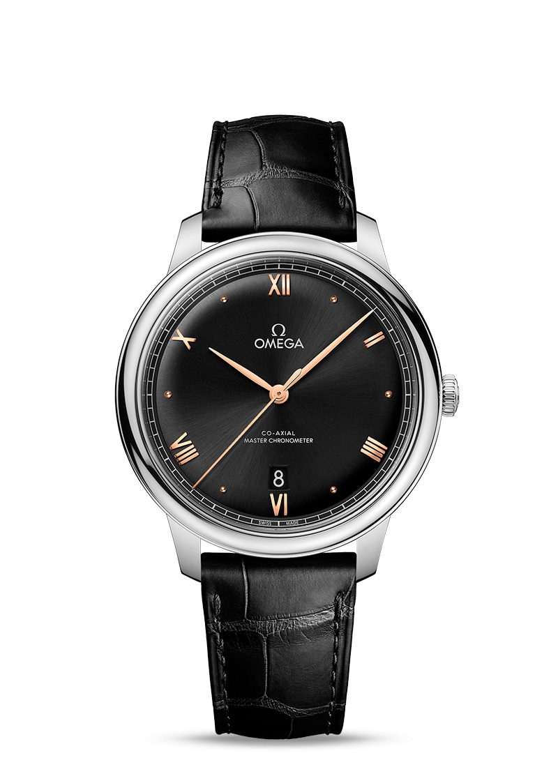 Omega 434.13.40.20.01.001 : De Ville Master Chronometer Stainless Steel / Black