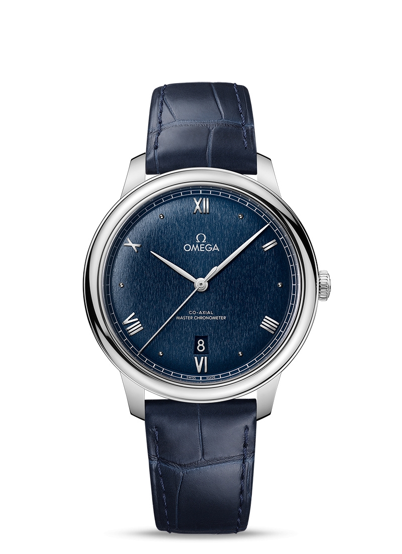 Omega 434.13.40.20.03.001 : De Ville Master Chronometer Stainless Steel / Blue