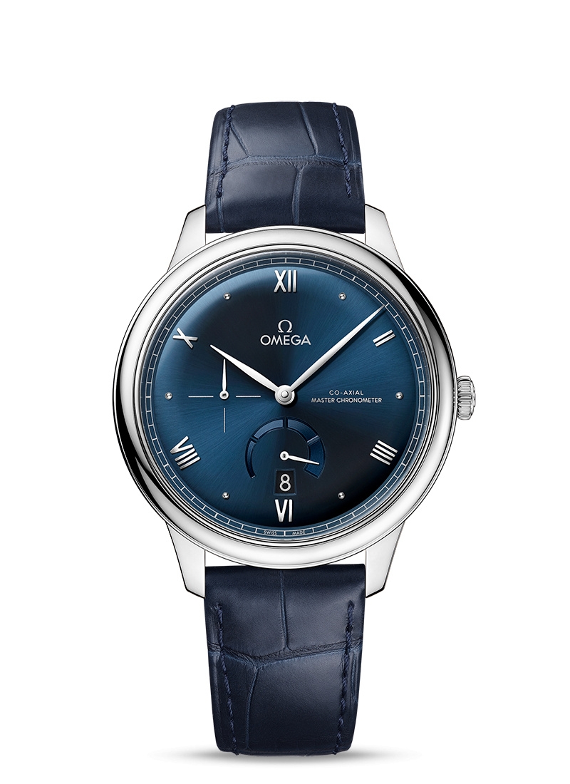 Omega 434.13.41.21.03.002 : De Ville Power Reserve Master Chronometer Stainless Steel / Blue
