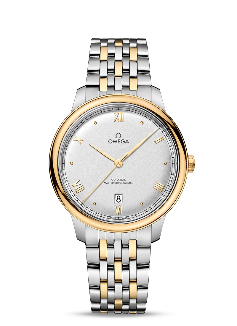 Omega 434.20.40.20.02.002 : De Ville Master Chronometer Stainless Steel - Yellow Gold / Silver / Bracelet