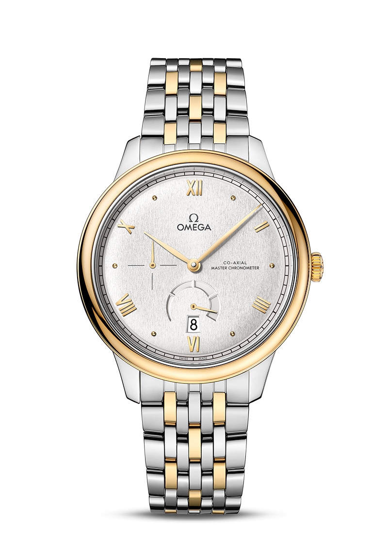 Omega 434.20.41.21.02.001 : De Ville Power Reserve Master Chronometer Stainless Steel - Yellow Gold / Silver / Bracelet