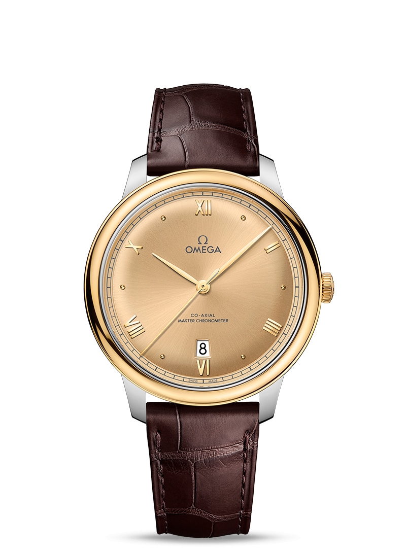 Omega 434.23.40.20.08.001 : De Ville Master Chronometer Stainless Steel - Yellow Gold / Champagne