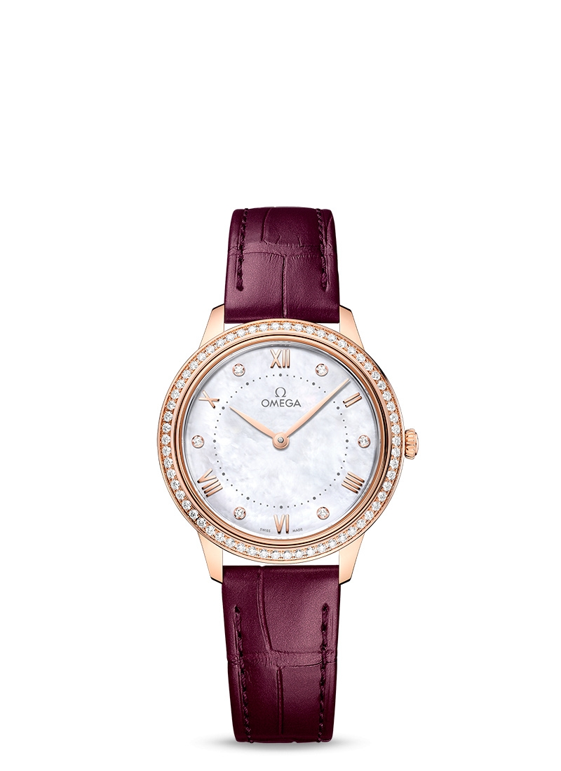Omega 434.58.30.60.55.001 : De Ville Quartz 30 Sedna Gold - Diamond / MOP - Diamond