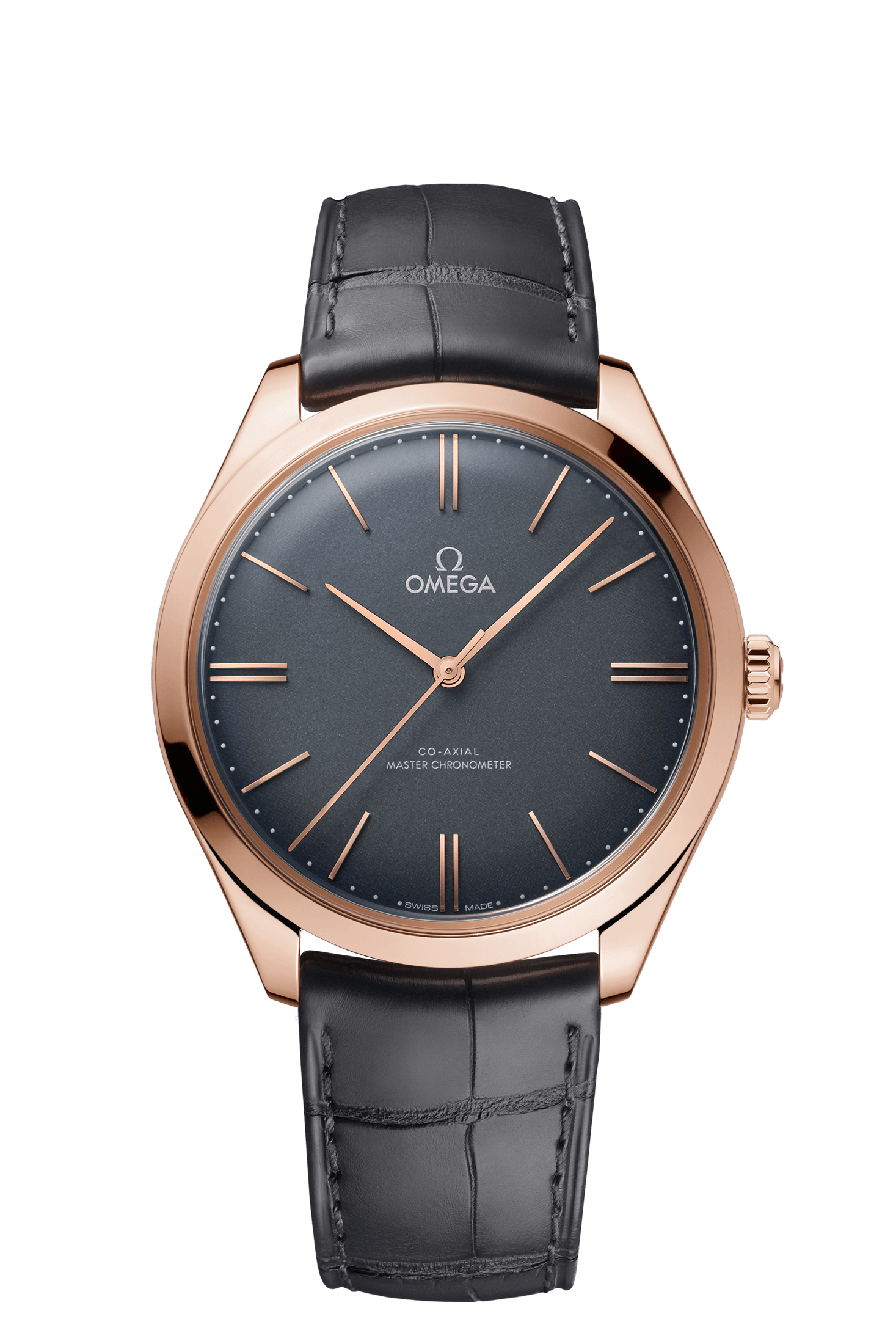 Omega 435.53.40.21.06.001 : De Ville Trésor Master Chronometer Sedna Gold / Grey Enamel