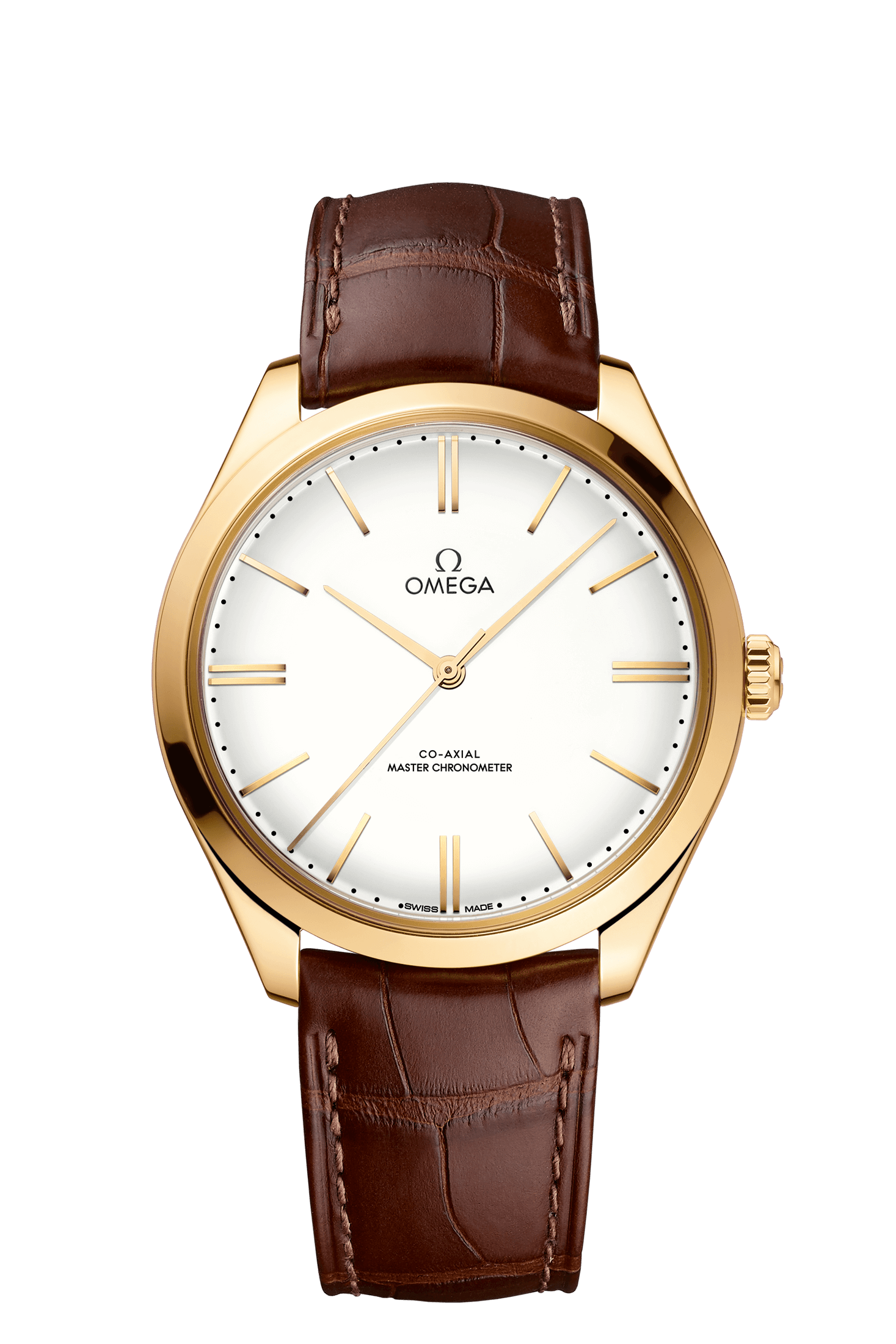 Omega 435.53.40.21.09.001 : De Ville Trésor Master Chronometer Yellow Gold / White Enamel