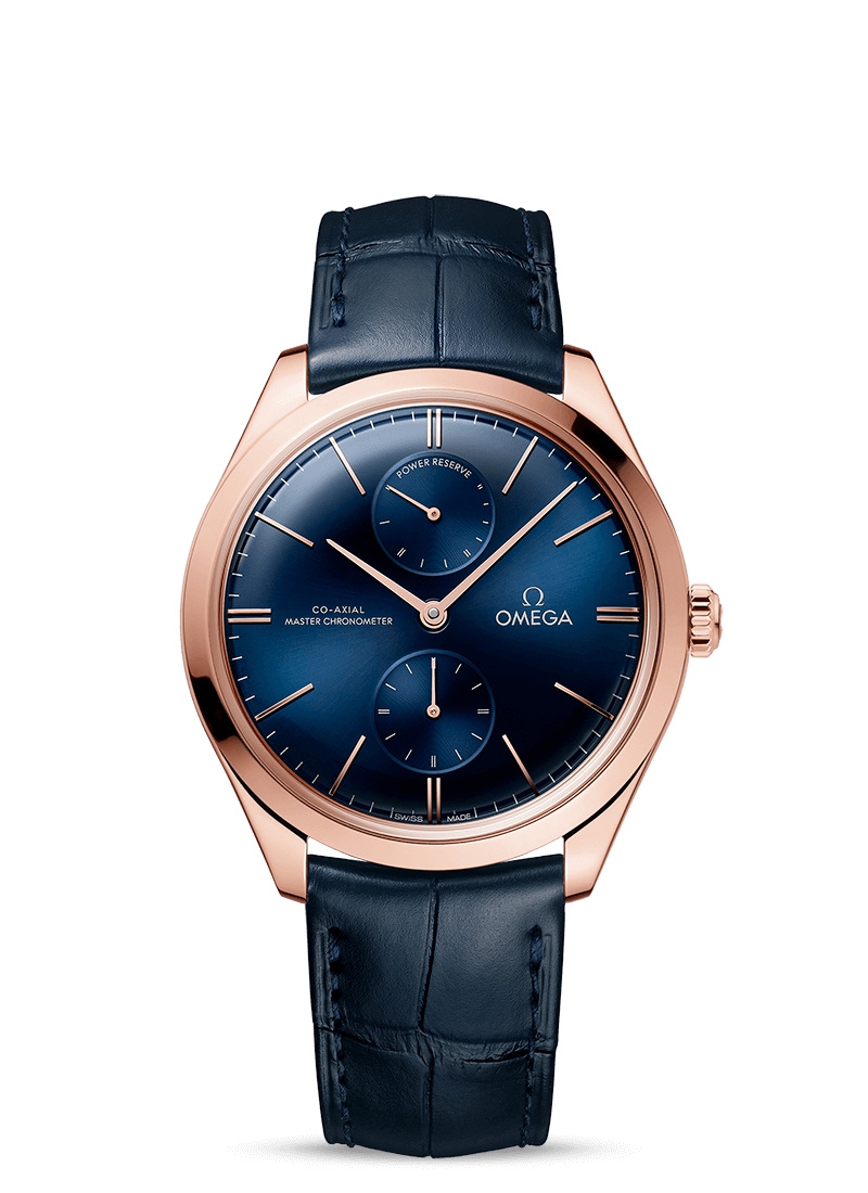 Omega 435.53.40.22.03.001 : De Ville Trésor Master Chronometer Power Reserve Sedna Gold / Blue
