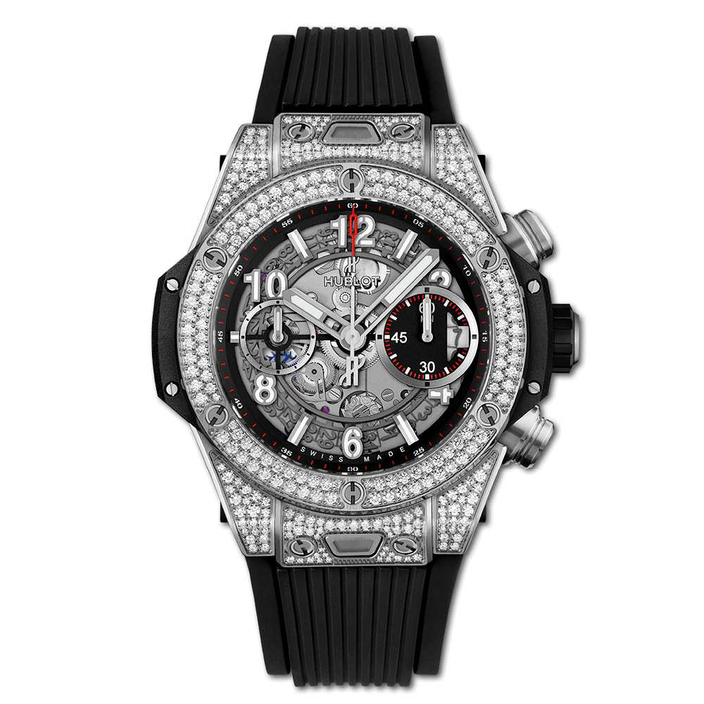 Hublot 441.NX.1170.RX.1704 : Big Bang Unico 42 Titanium / Pavé / Black