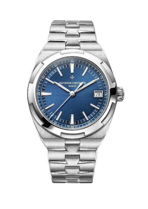 Vacheron Constantin 4500V/110A-B128 : Overseas Date Stainless Steel / Blue