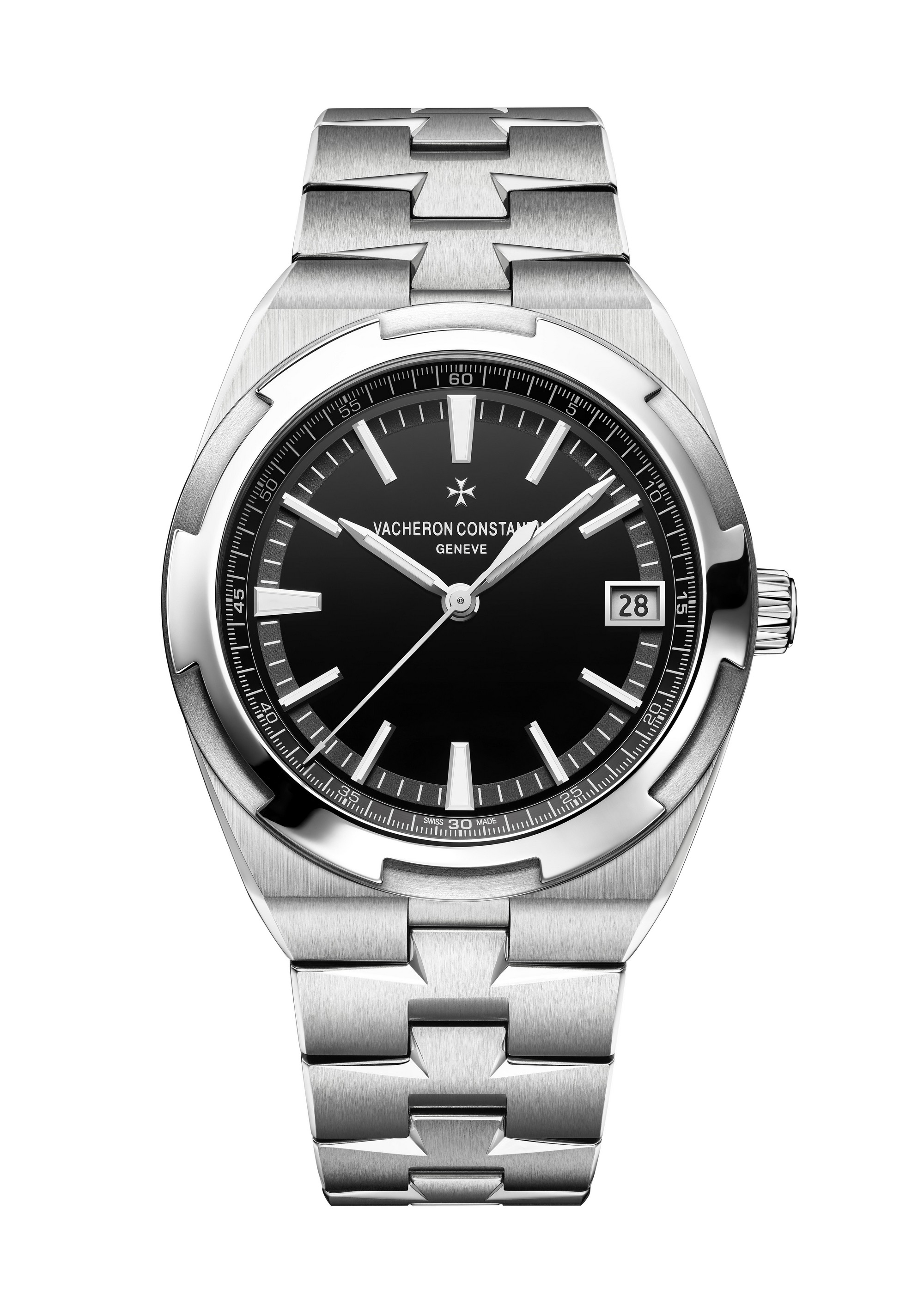 Vacheron Constantin 4500V/110A-B483 : Overseas Date Stainless Steel / Black