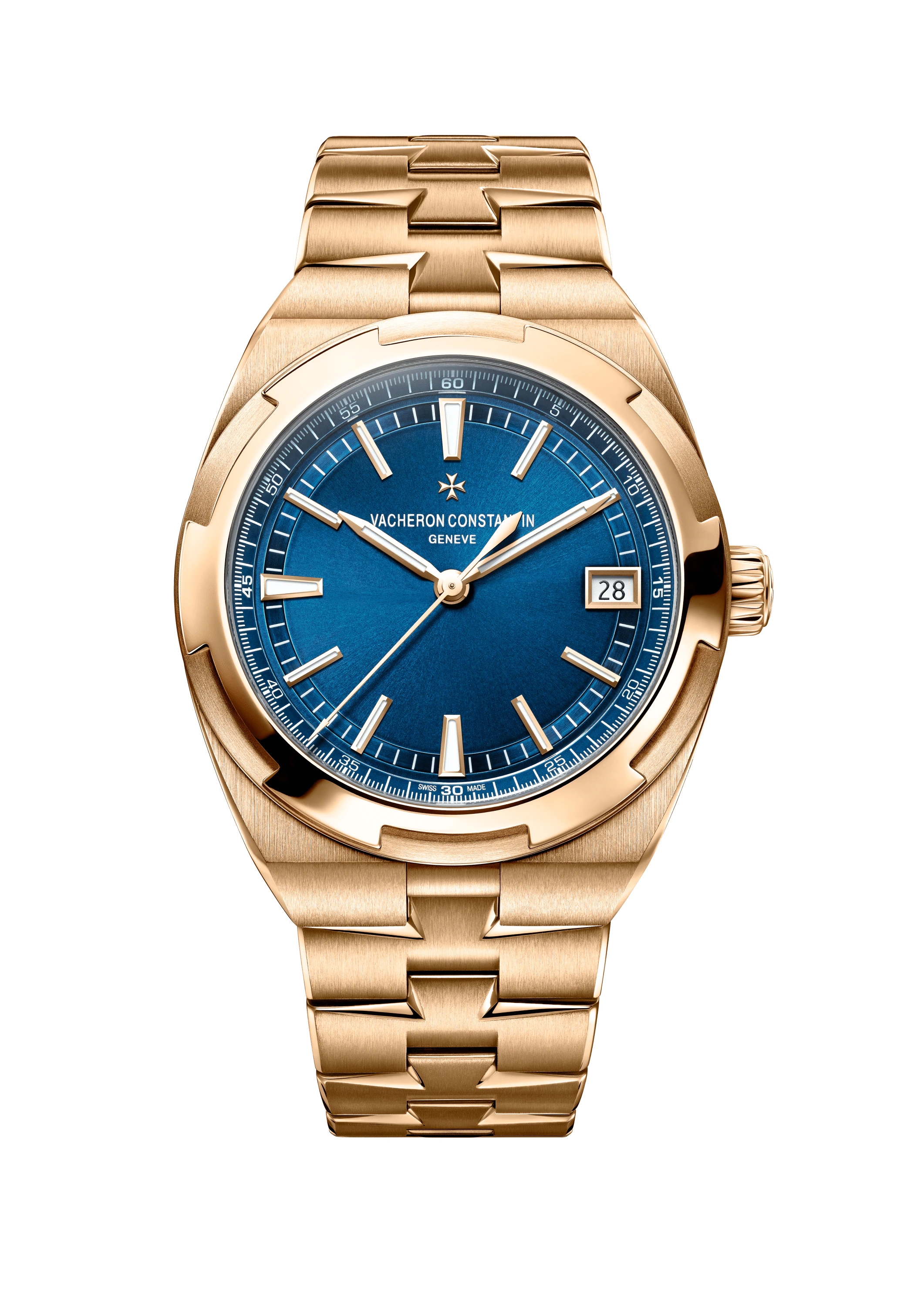 Vacheron Constantin 4500V/110R-B705 : Overseas Date Pink Gold / Blue