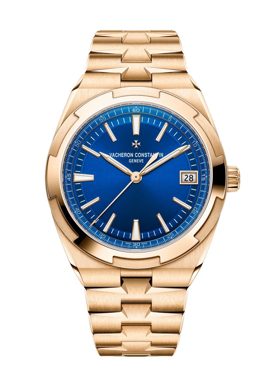 Vacheron Constantin 4520V/210R-B705 : Overseas Date Pink Gold / Blue