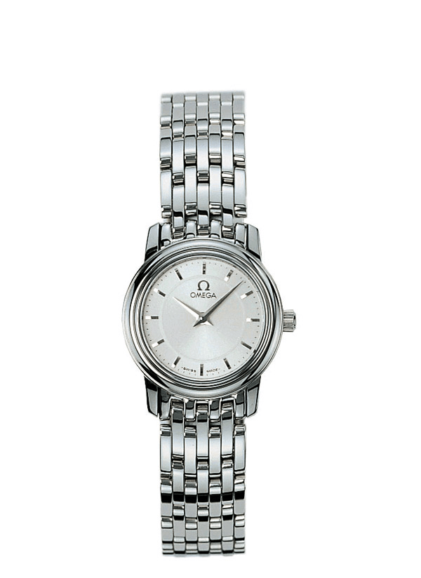 Omega 4570.31.00 : De Ville Prestige Quartz 22 Stainless Steel / Silver / Bracelet