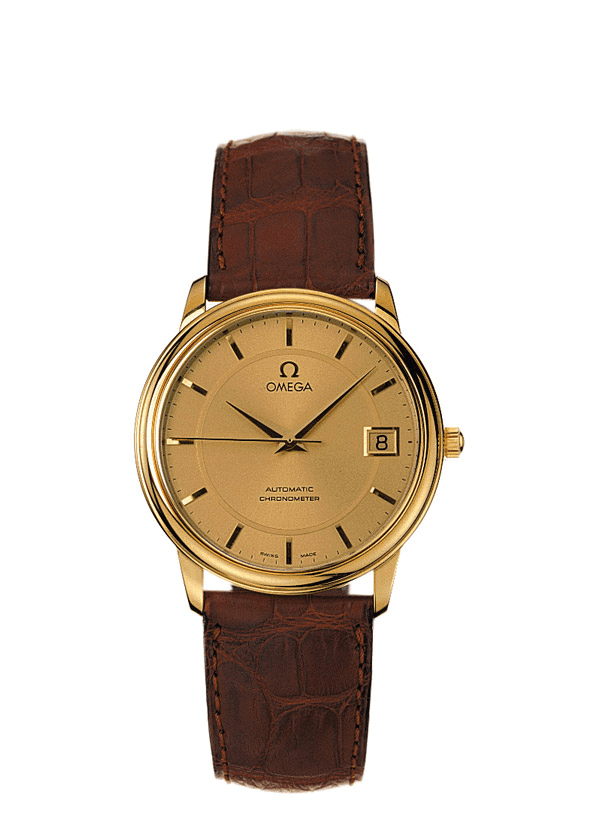 Omega 4600.11.02 : De Ville Prestige Automatic 34.7 Yellow Gold / Champagne