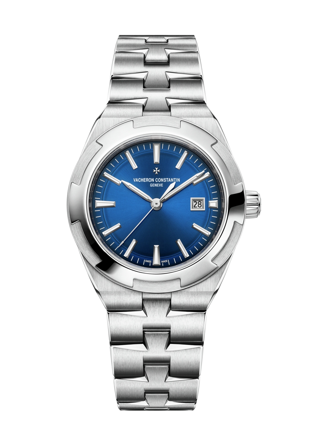 Vacheron Constantin 4600V/200A-B980 : Overseas Automatic 35 Stainless Steel / Blue / Bracelet