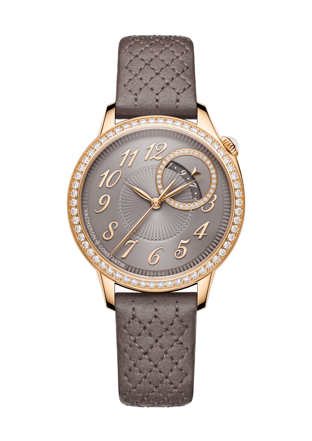 Vacheron Constantin 4605F/000R-B95 : Égérie Self-Winding 35 Pink Gold - Diamond / Taupe
