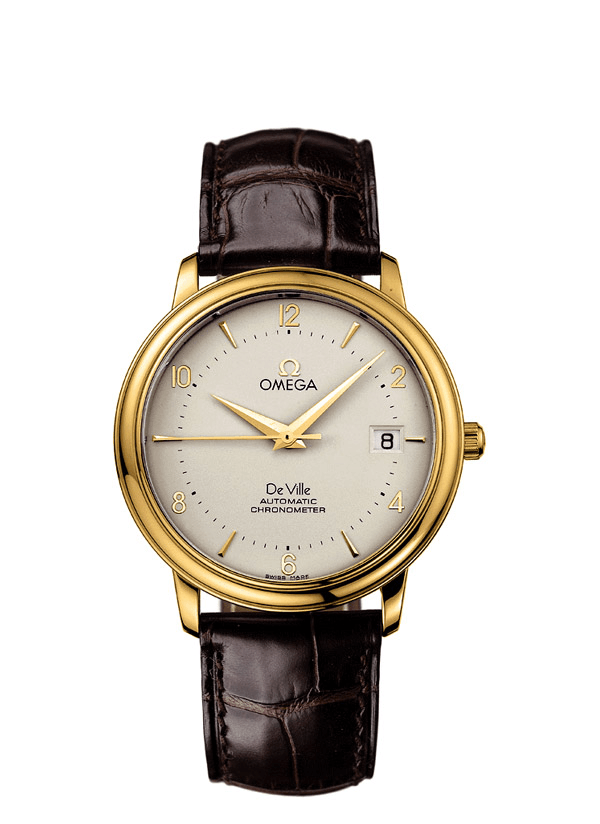 Omega 4612.30.02 : De Ville Prestige Automatic 36.5 Yellow Gold / Silver