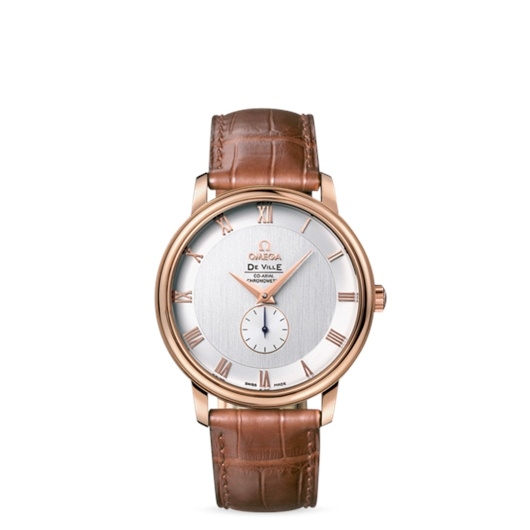 Omega 4614.20.02 : De Ville Prestige Co-Axial 39 Small Seconds  Red Gold / Silver