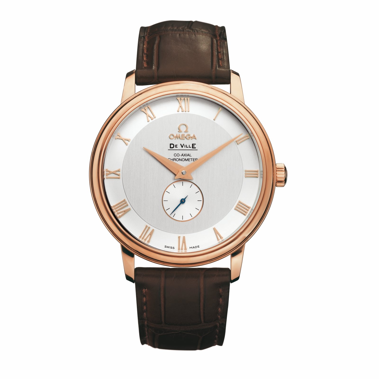 Omega 4614.31.02 : De Ville Prestige Co-Axial 39 Small Seconds Red Gold / Silver / Eça de Queiroz
