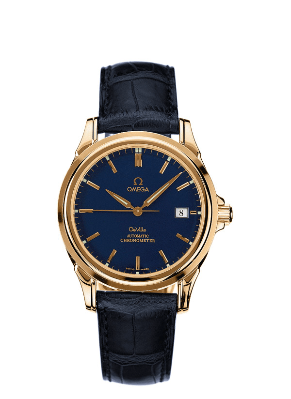 Omega 4631.80.33 : De Ville Co-Axial 37.5 Yellow Gold / Blue