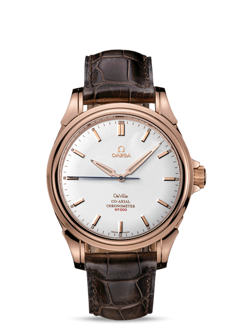 Omega 4658.30.32 : De Ville Co-Axial 44 Red Gold / Opaline