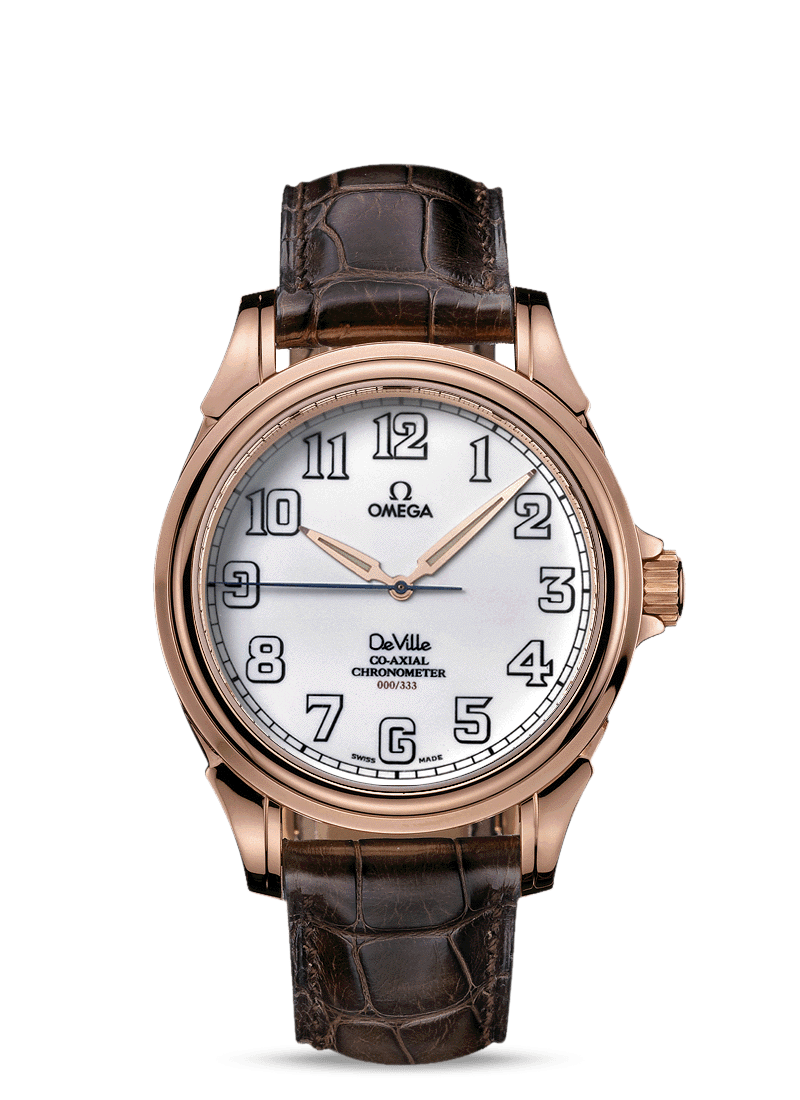 Omega 4660.20.32 : De Ville Co-Axial 44 Red Gold / Enamel