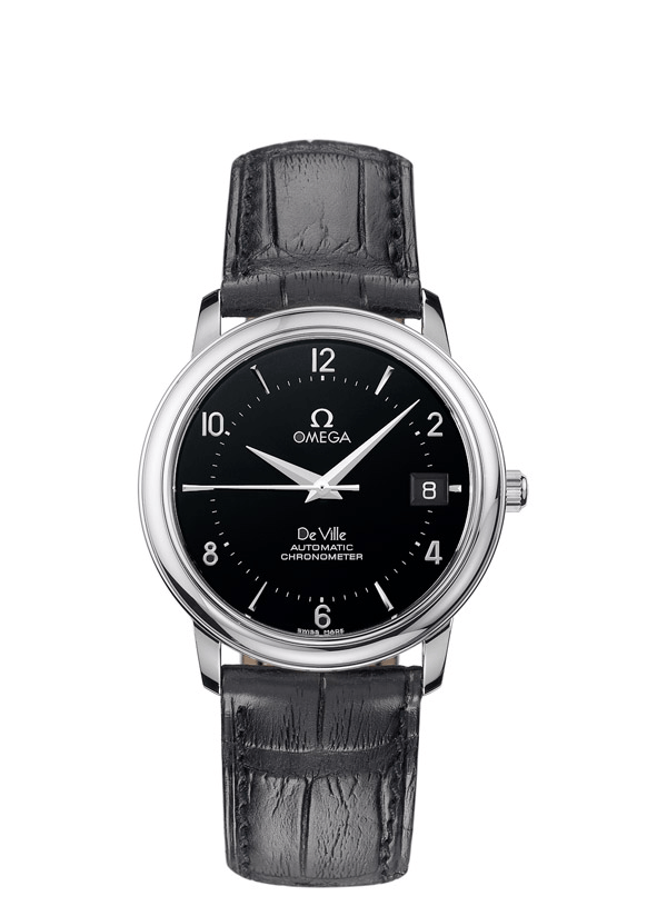 Omega 4800.50.01 : De Ville Prestige Automatic 34.7 Stainless Steel / Black