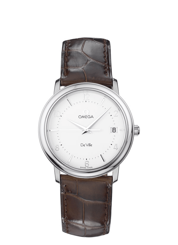 Omega 4810.30.02 : De Ville Prestige Quartz 34.4 Stainless Steel / Silver