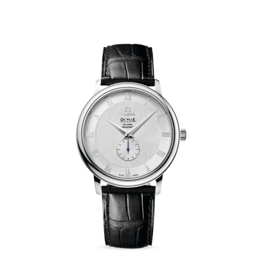 Omega 4813.30.01 : De Ville Prestige Co-Axial 39 Small Seconds Stainless Steel / Silver