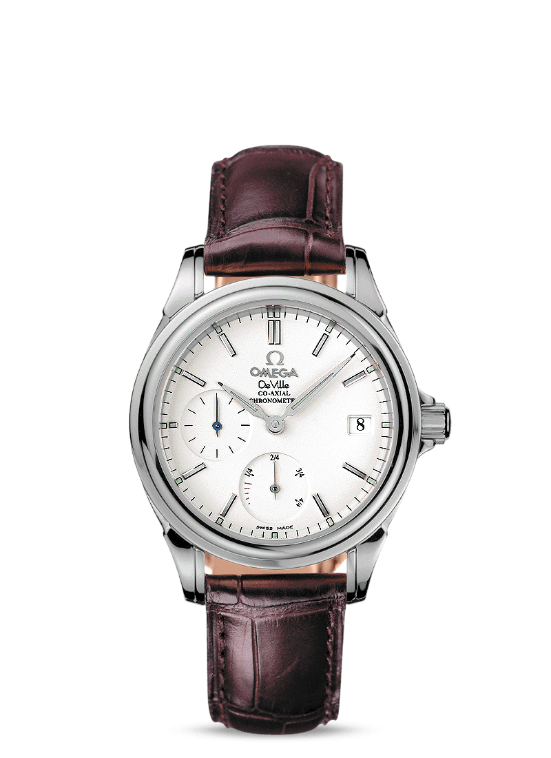 Omega 4863.31.32 : De Ville Co-Axial 35  Power Reserve Stainless Steel / Silver