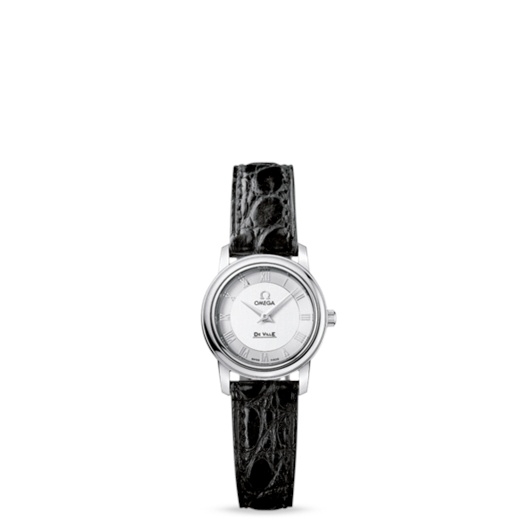 Omega 4870.33.01 : De Ville Prestige Quartz 22 Stainless Steel / Silver / Strap