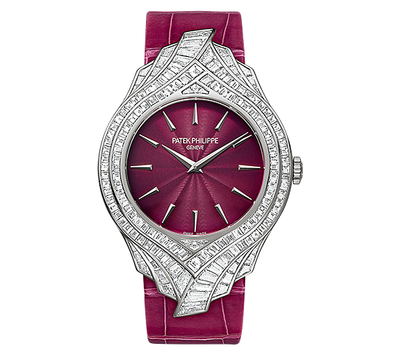 Patek Philippe 4895G-001 : Calatrava 4895 White Gold / Bordeaux