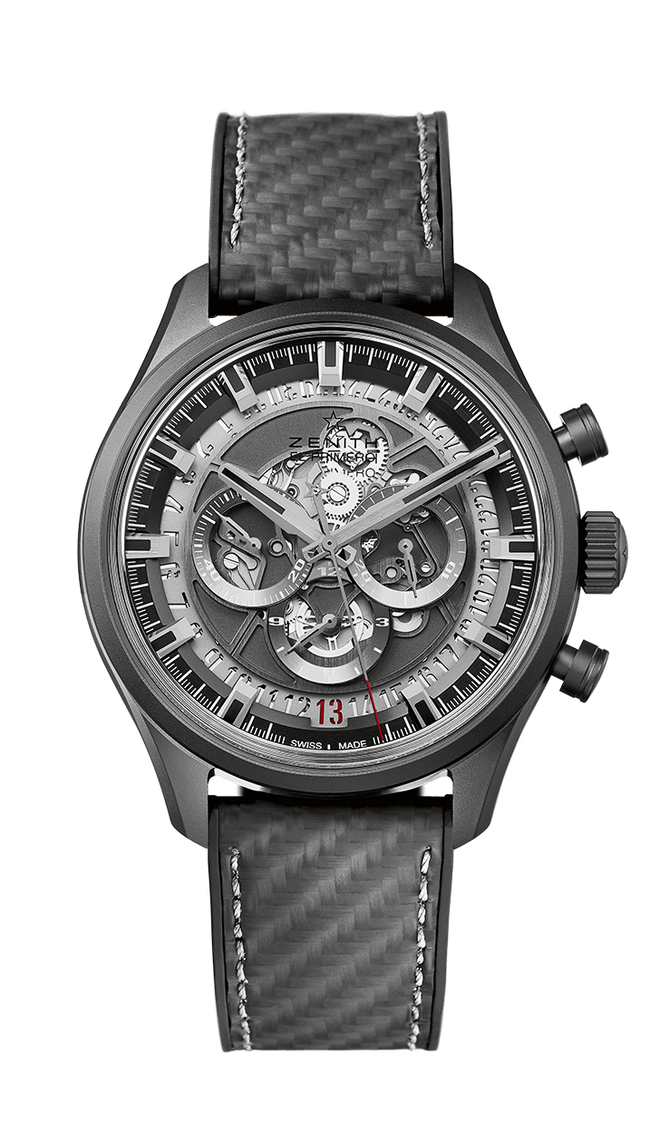 Zenith 49.2520.400/98.R578 : El Primero Chronomaster Skeleton 45 Ceramic / Strap