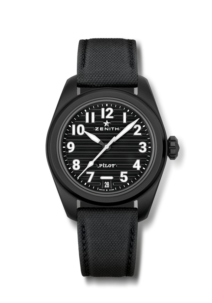 Zenith 49.4000.3620/21.I001 : PILOT Automatic Black Ceramic / Black