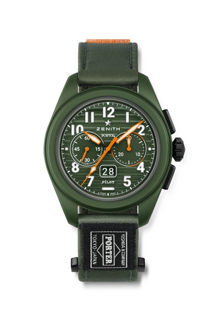 Zenith 49.4001.3652/63.I001 : PILOT Big Date Flyback Porter