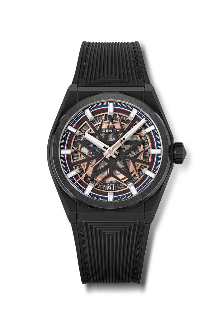 Zenith 49.9000.670-1/22.R797 : Defy Classic 41mm Black Ceramic / Fusalp
