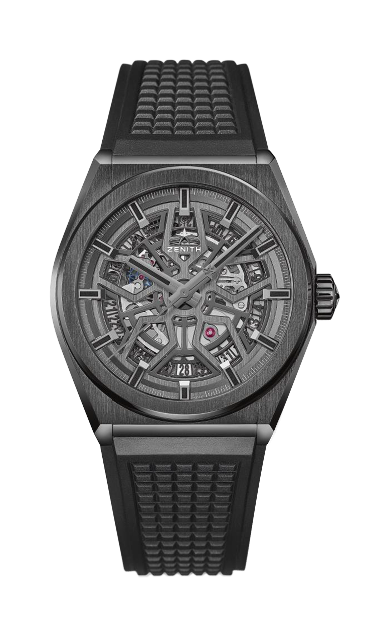 Zenith 49.9000.670/77.R782 : Defy Classic 41mm Black Ceramic