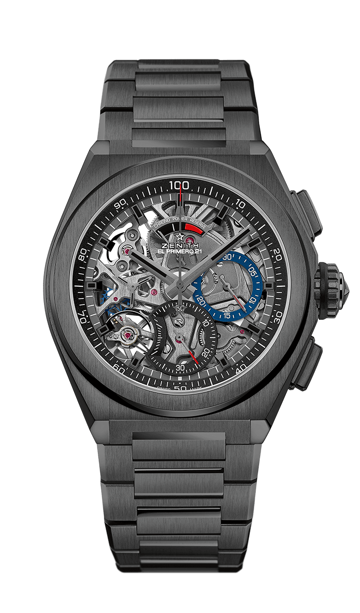 Zenith 49.9000.9004/78.M9000 : Defy El Primero 21 Black Ceramic / Skeleton / Bracelet