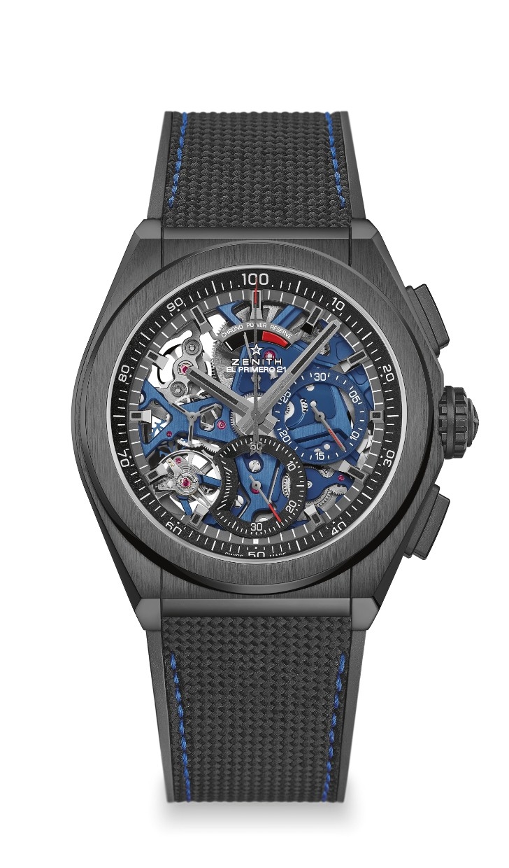 Zenith 49.9001.9004/78.R916 : Defy El Primero 21 Black Ceramic / Skeleton / Cordura / Boutique Edition