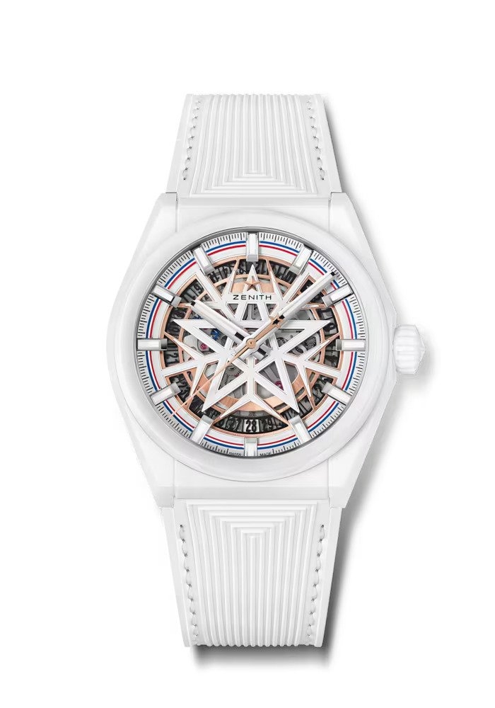 Zenith 49.9002.670-1/02.R796 : Defy Classic 41mm White Ceramic / Fusalp
