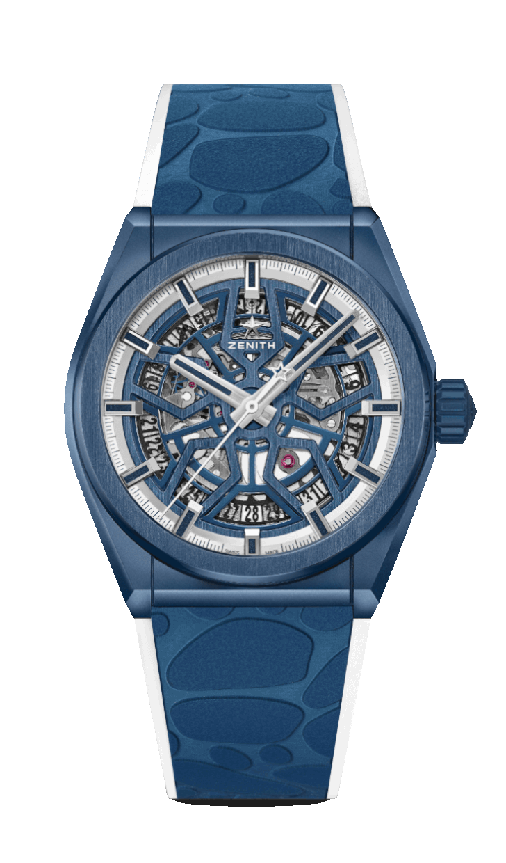 Zenith 49.9004.670/51.R599 : Defy Classic 41mm Blue Ceramic / Mykonos