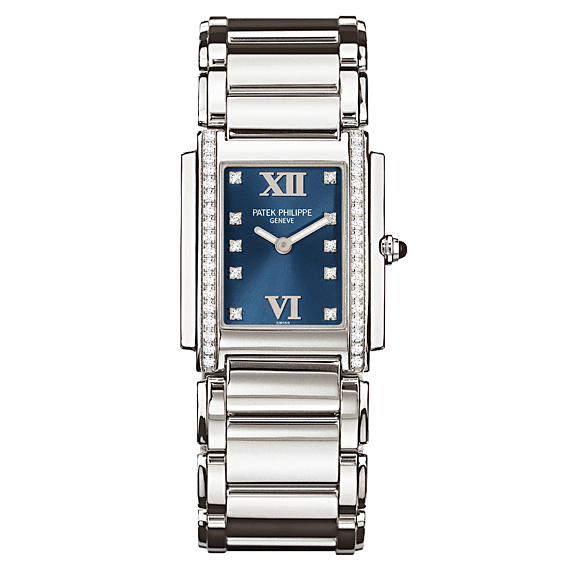 Patek Philippe 4910/10A-012 : Twenty~4 4910 Stainless Steel / Blue