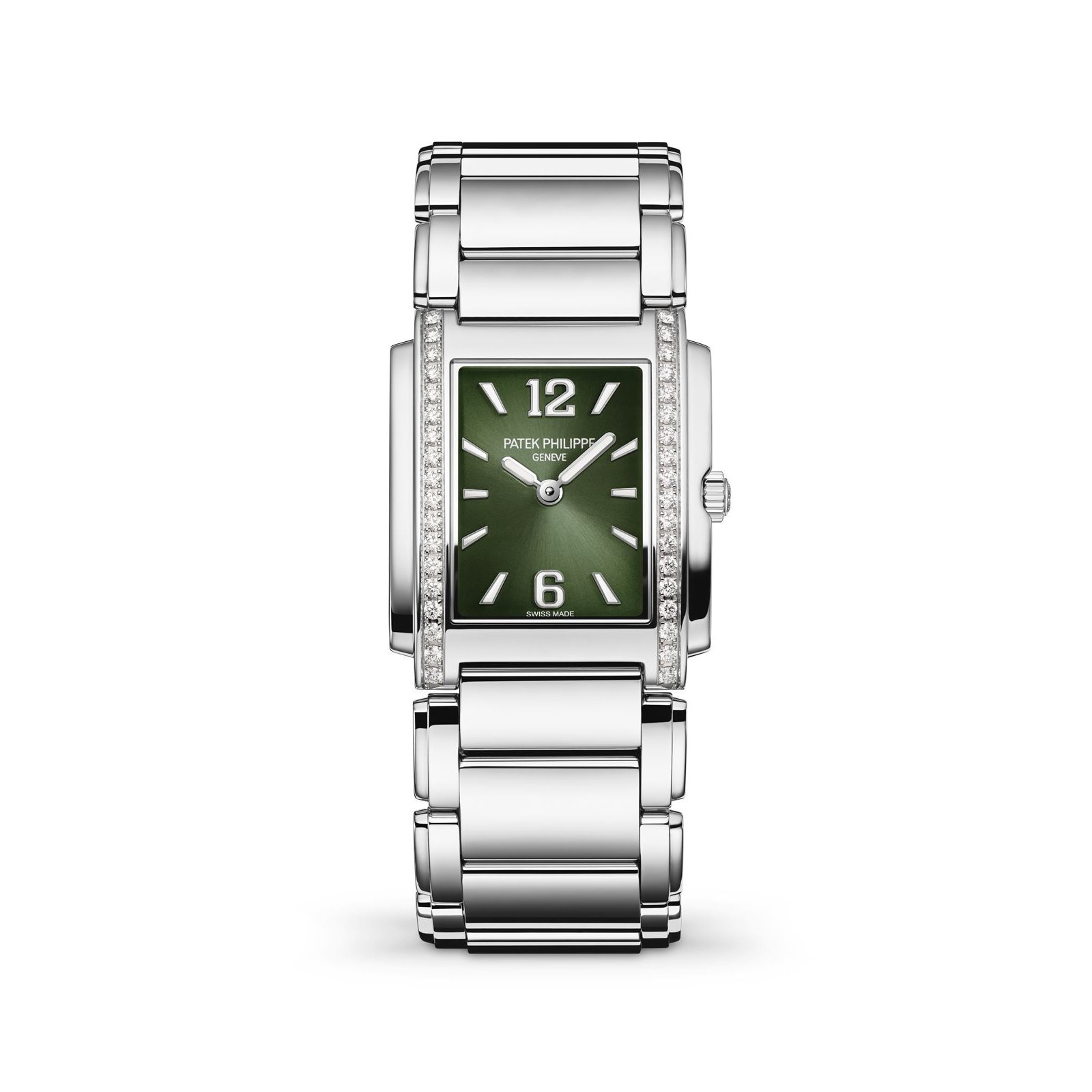Patek Philippe 4910/1200A-011 : Twenty~4 Manchette Stainless Steel / Green