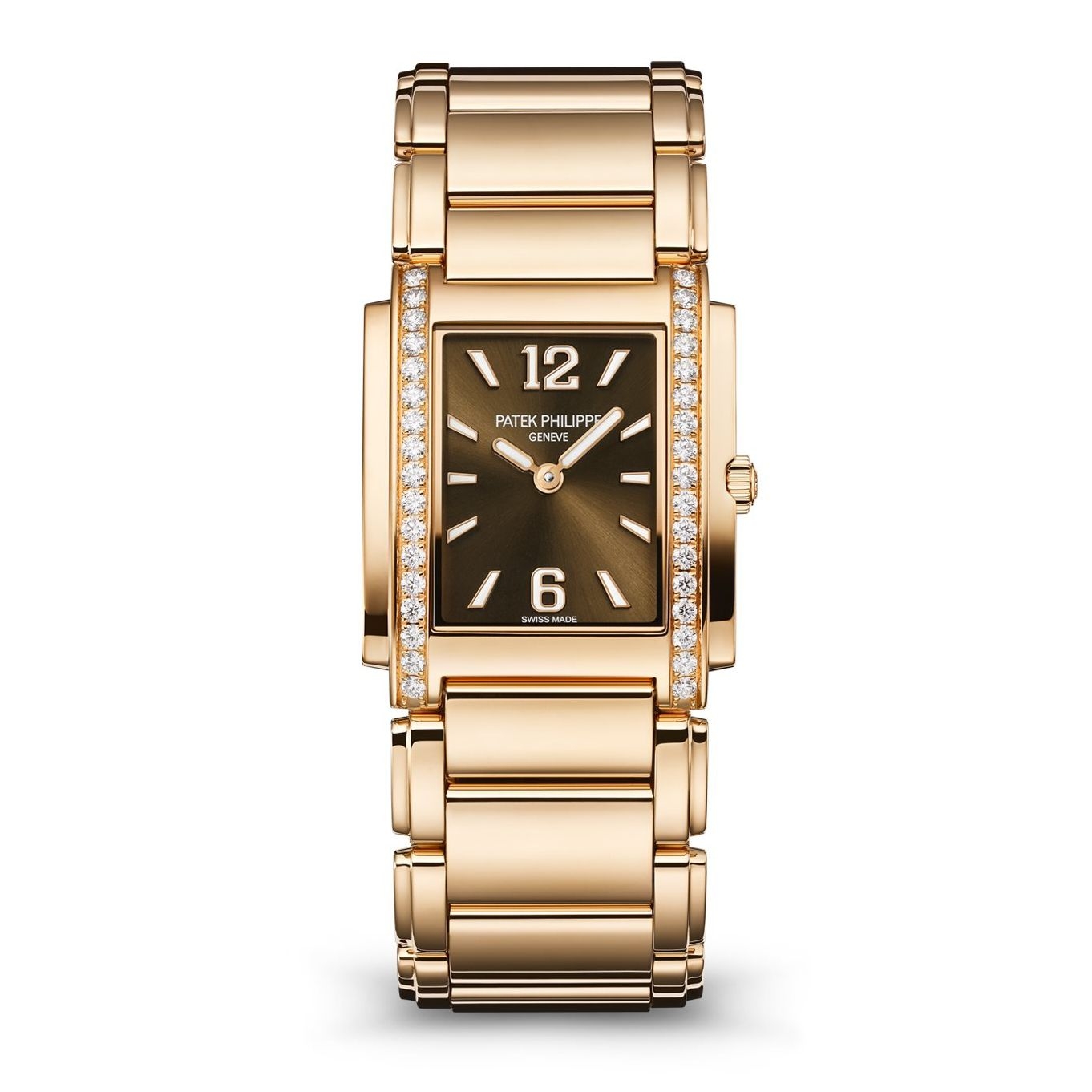 Patek Philippe 4910/1201R-001 : Twenty~4 Manchette Rose Gold / Brown