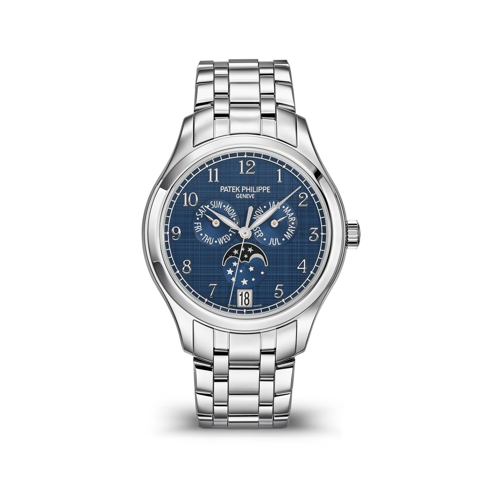 Patek Philippe 4947/1A-001 : Annual Calendar 4947 Stainless Steel / Blue