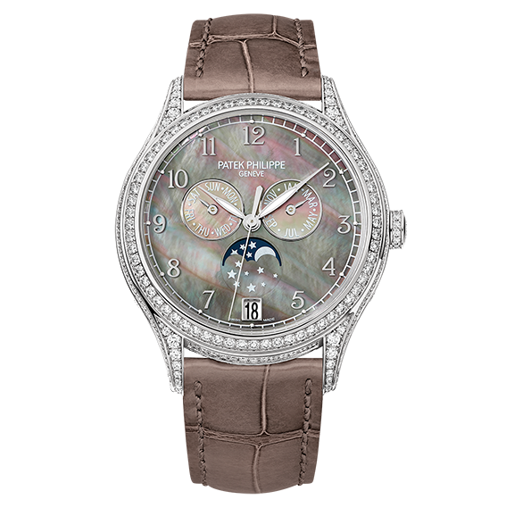 Patek Philippe 4948G-001 : Annual Calendar 4948 White Gold Black Mother of Pearl