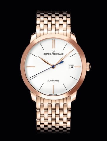 Girard-Perregaux 49525-52-131-52A : 1966 38 Pink Gold / Silver / Bracelet